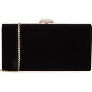 Exquisite Velvet Minaudiere with Crystal Closure - Perfect for Formal Events